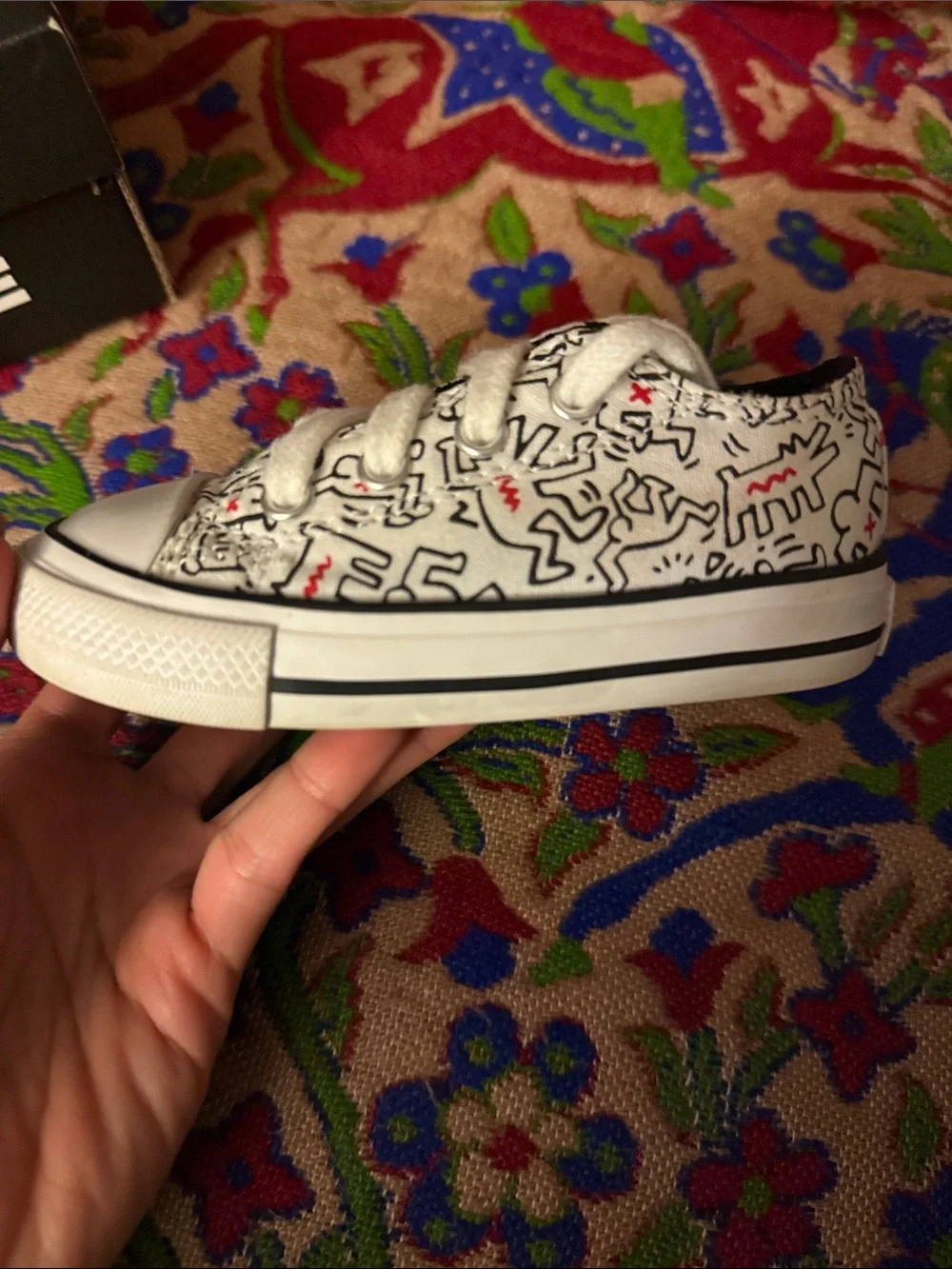 Converse Infant White/Black Low-Top Sneakers